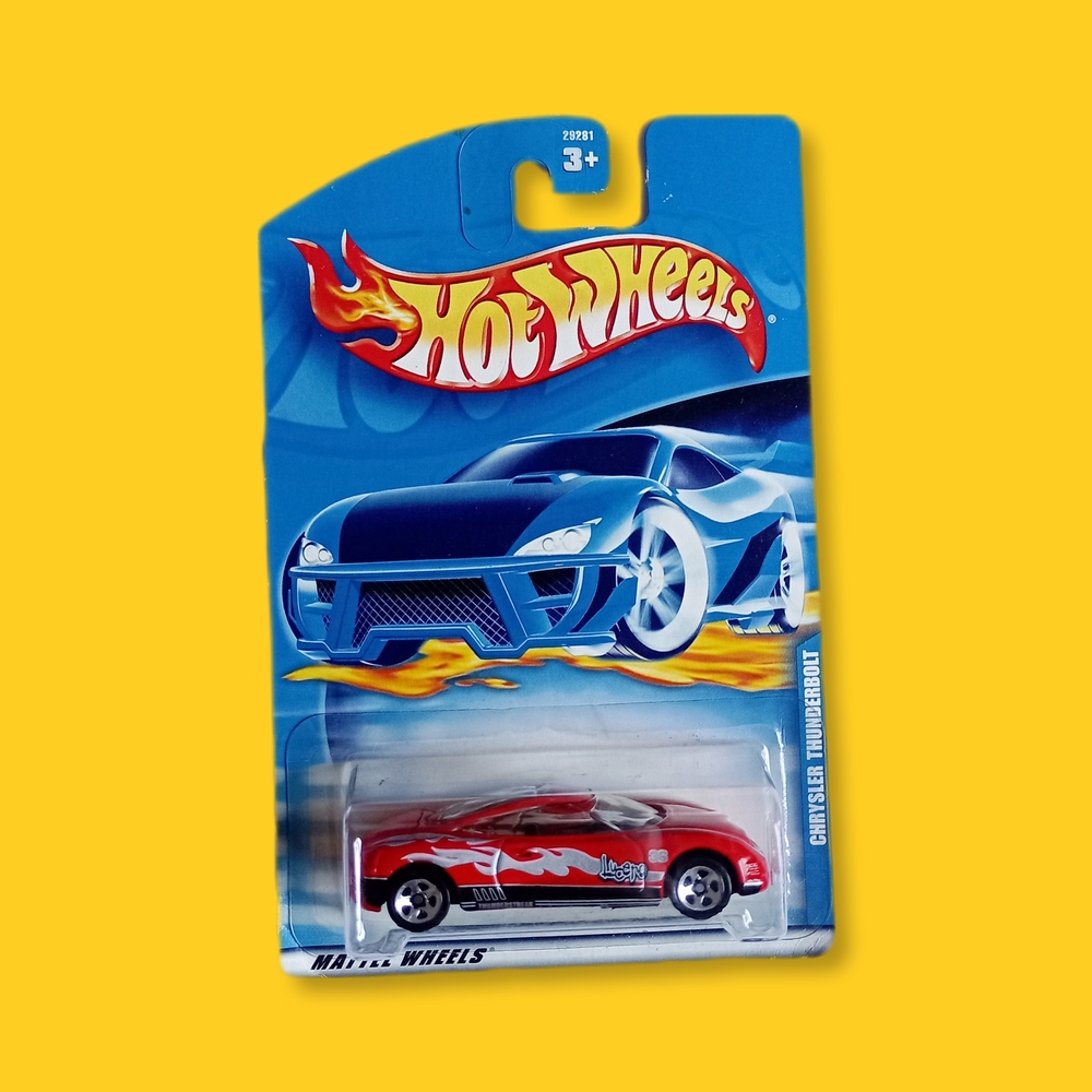 🐸 Hot Wheels 2000 #225 Chrysler Thunderbolt Red White Flames Diecast